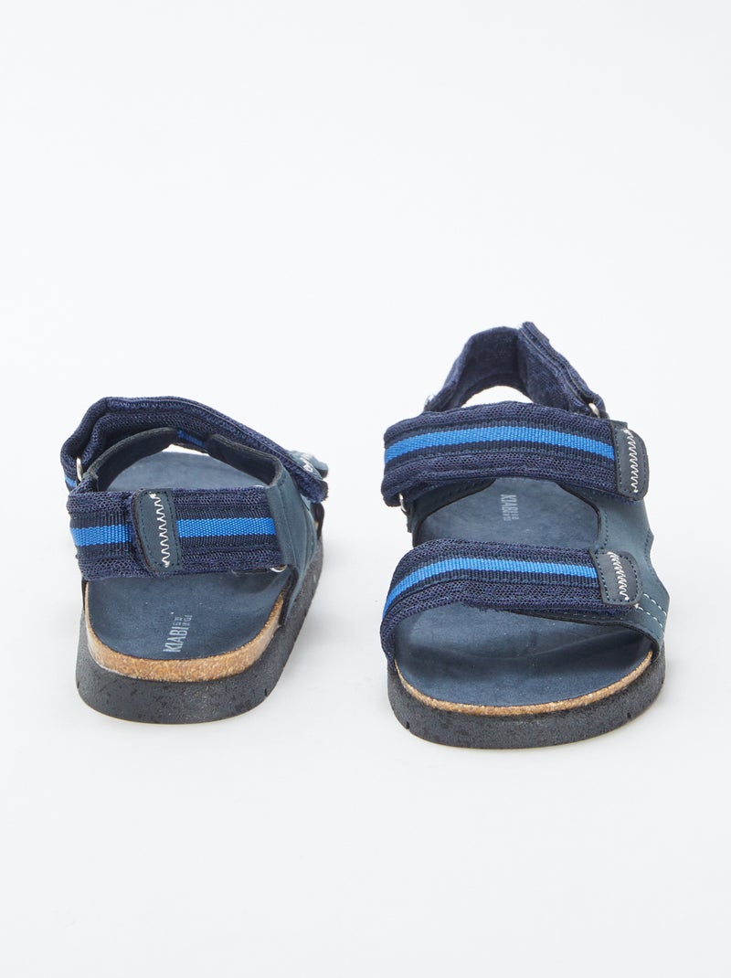 Sandales à scratchs BLEU - Kiabi
