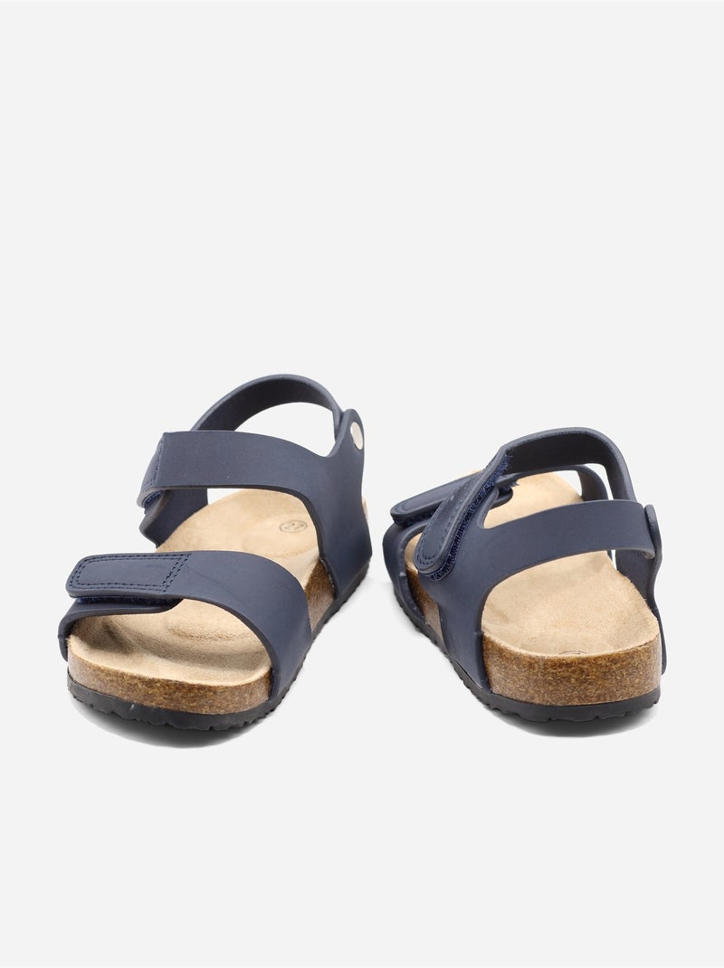 Sandales à scratchs Bleu foncé - Kiabi