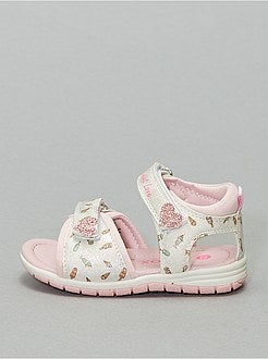 Sandales à scratchs imprimées 'glaces' - Kiabi