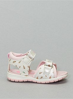 Sandales à scratchs imprimées 'glaces' - Kiabi
