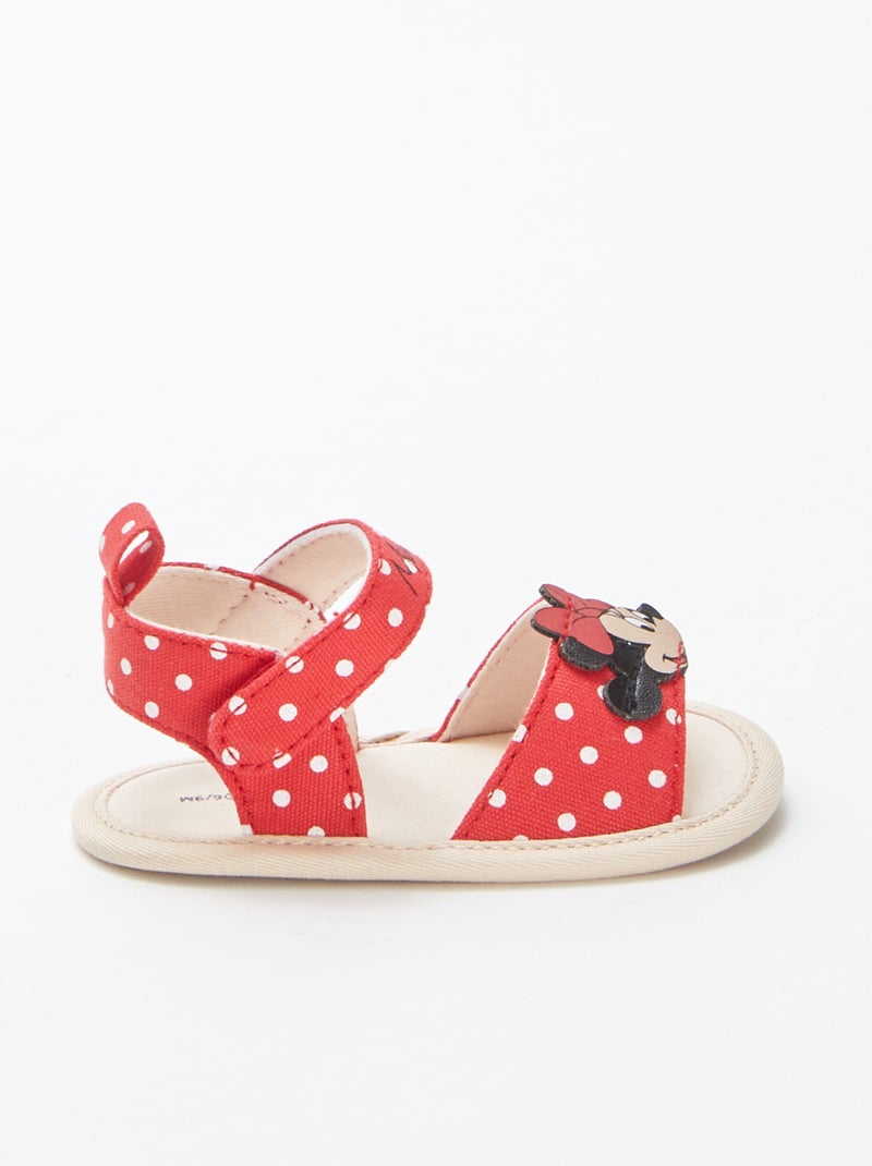 Sandales à scratchs 'Minnie' 'Disney' ROUGE - Kiabi