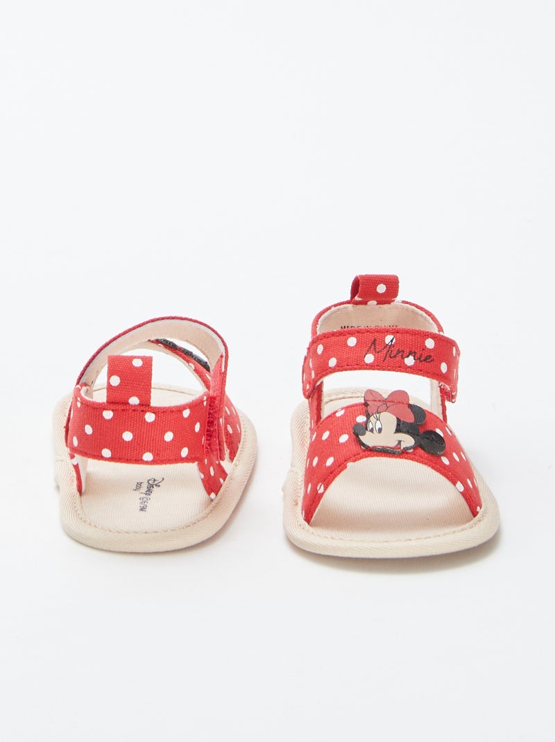 Sandales à scratchs 'Minnie' 'Disney' ROUGE - Kiabi
