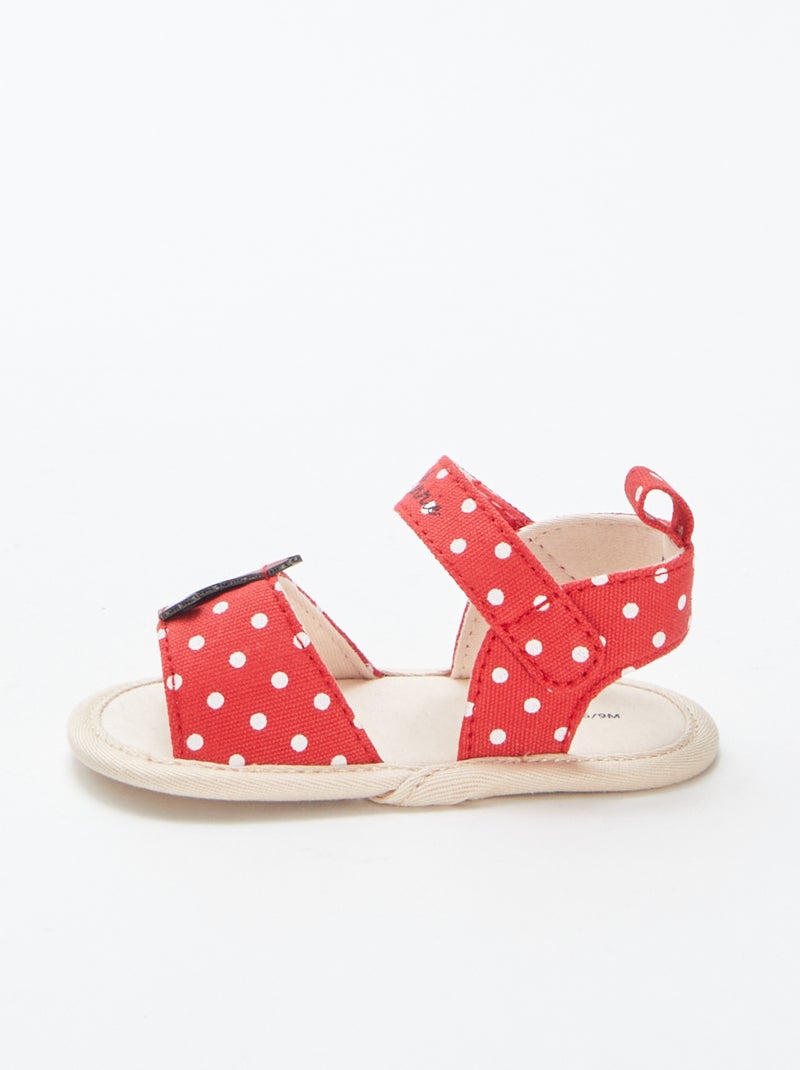 Sandales à scratchs 'Minnie' 'Disney' ROUGE - Kiabi