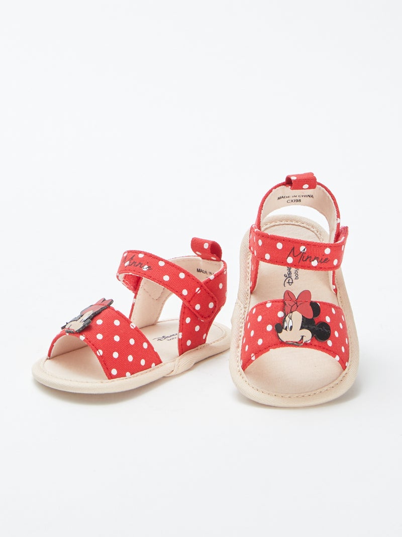 Sandales à scratchs 'Minnie' 'Disney' ROUGE - Kiabi