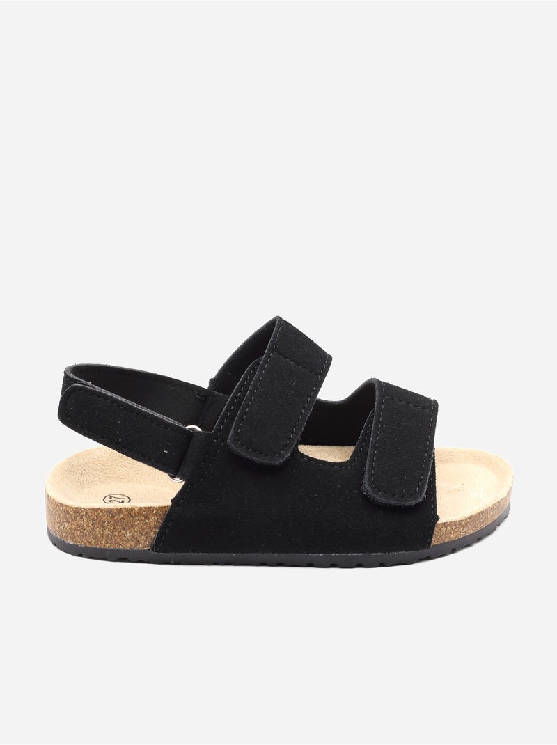 Sandales à scratchs Noir - Kiabi