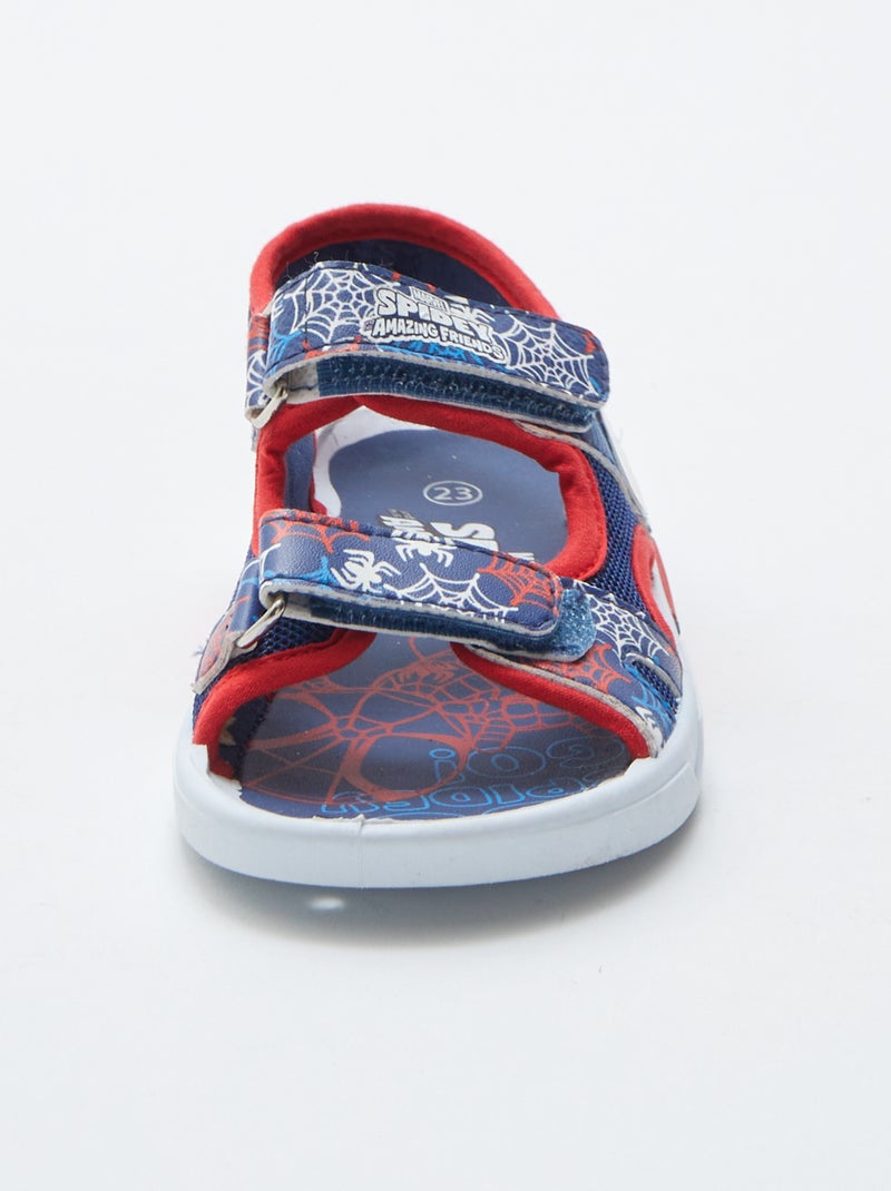 Sandales à scratchs 'Spiderman' 'Marvel' BLEU - Kiabi