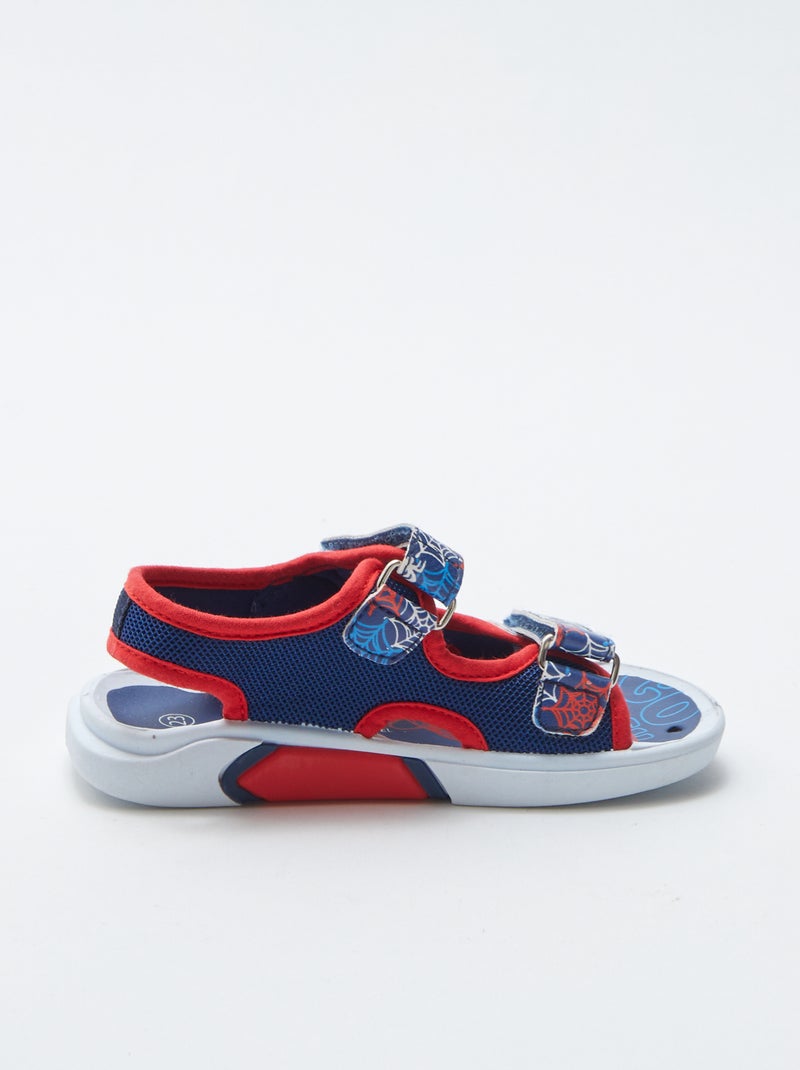 Sandales à scratchs 'Spiderman' 'Marvel' BLEU - Kiabi