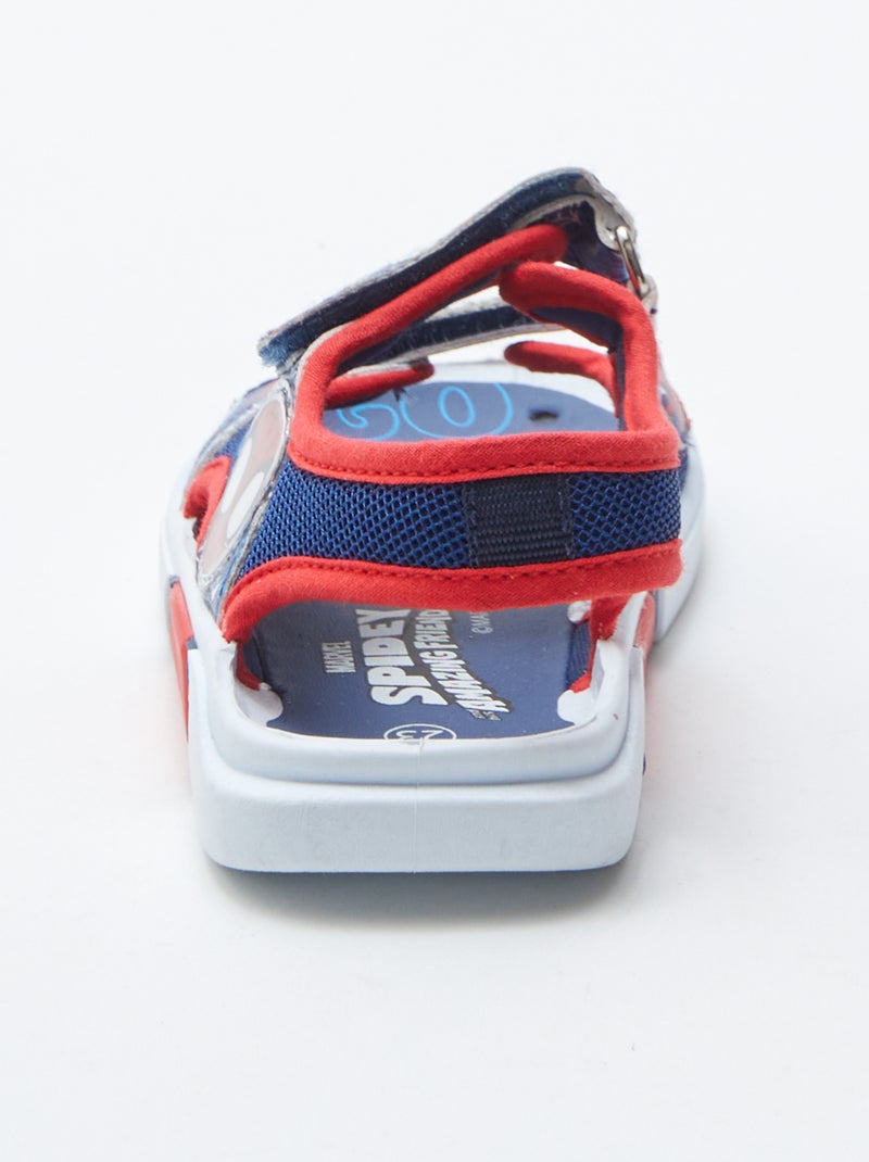 Sandales à scratchs 'Spiderman' 'Marvel' BLEU - Kiabi