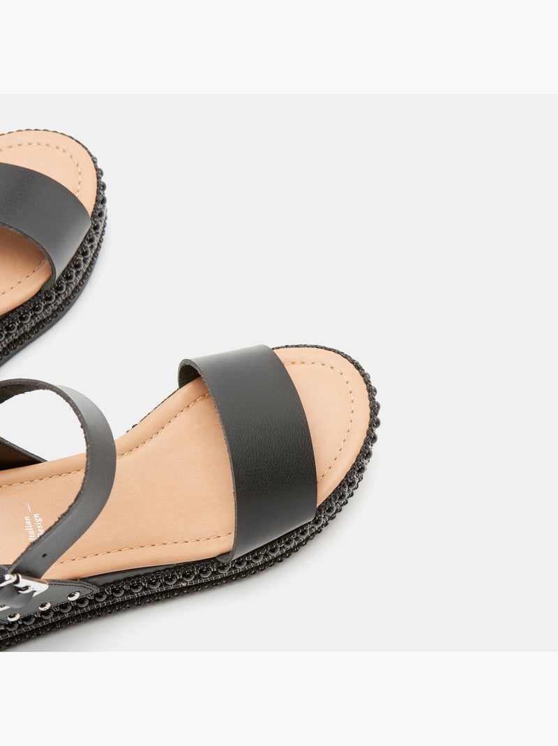 sandales à semelles plateforme BATA Noir - Kiabi