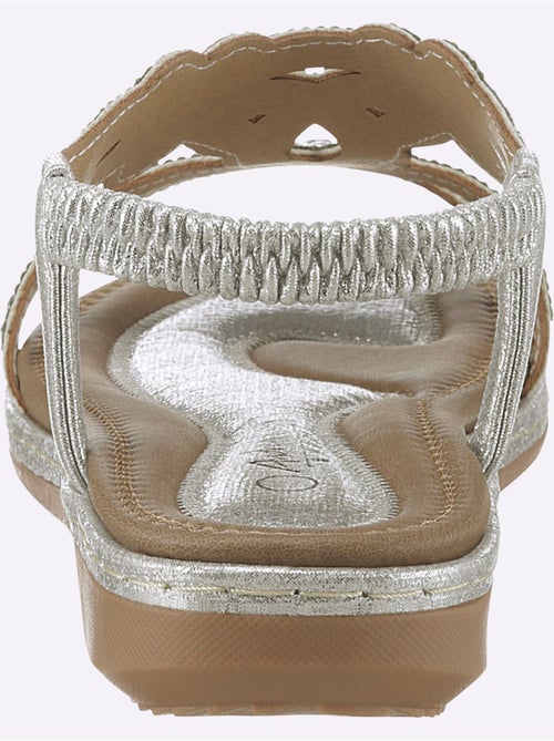 Sandales à strass avec élastique et semelle flexible - Taille standard - Helline - Kiabi