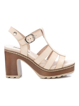 Sandales à talon à boucle