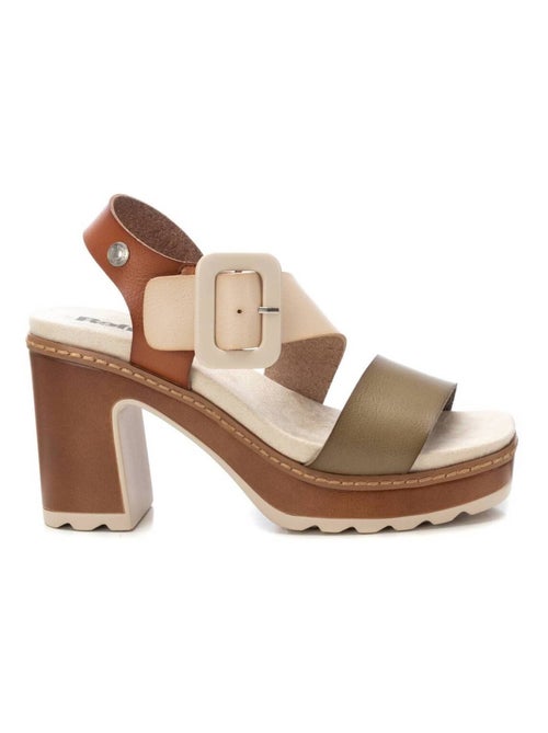 Sandales à talon avec boucle - Kiabi
