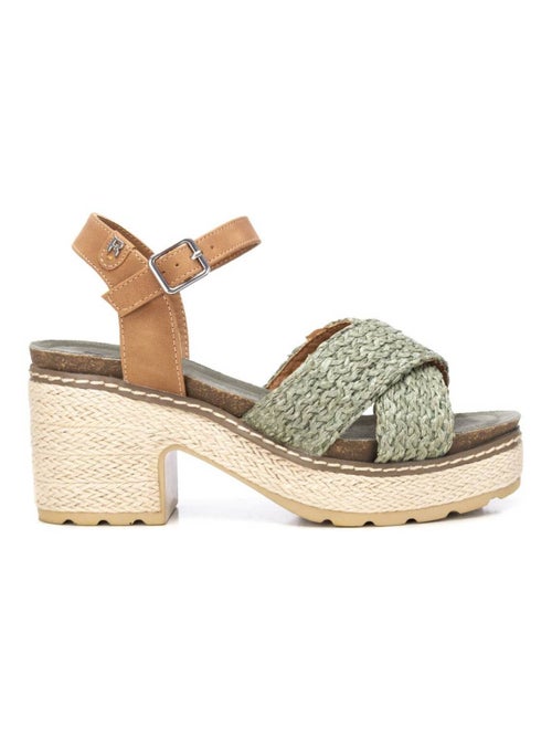 Sandales à talon avec boucle - Kiabi