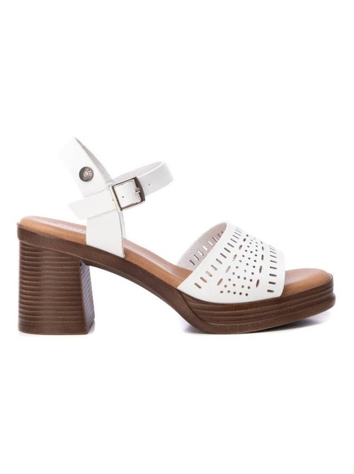 Sandales à talon avec bride cheville - Kiabi