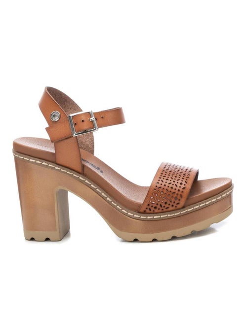Sandales à talon avec bride cheville - Kiabi