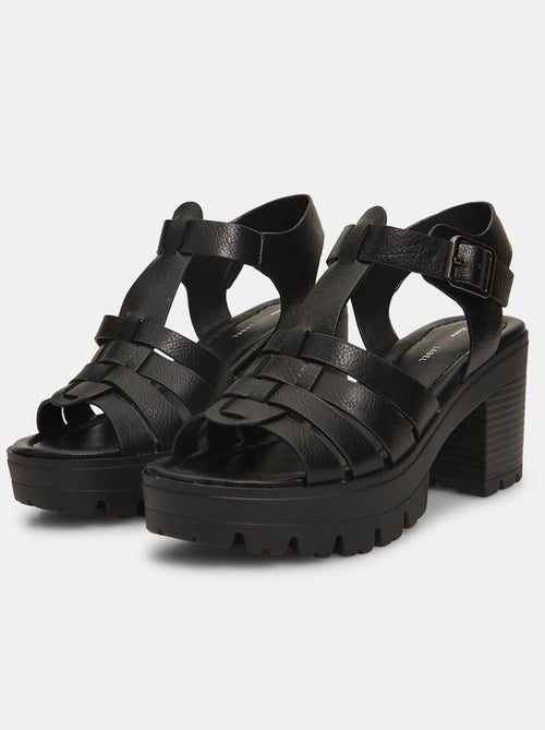 Sandales à talon avec semelle crantée BATA - Kiabi