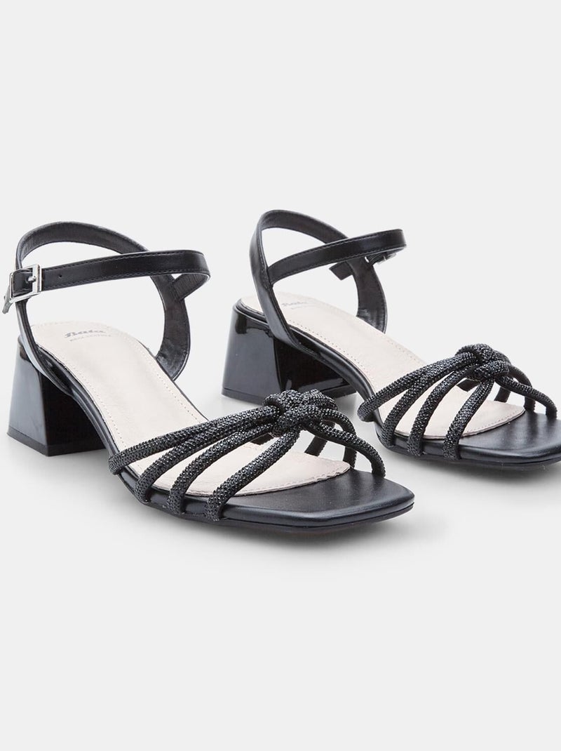 Sandales  à talon BATA Noir - Kiabi