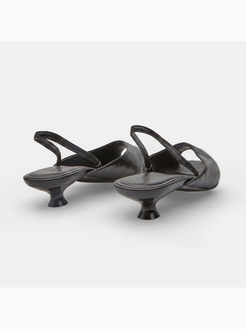 Sandales à talon Bata Noir - Kiabi
