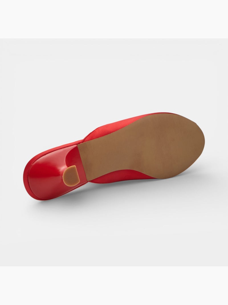 Sandales à talon Bata Rouge - Kiabi