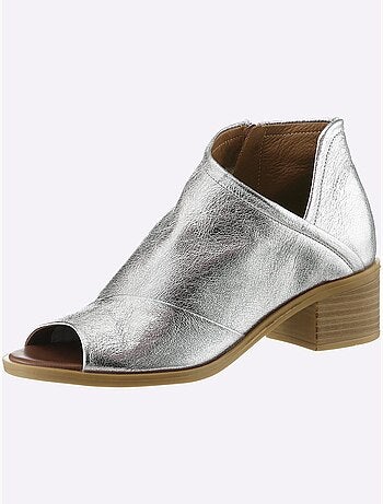 Sandales Cuir Nappa De Vache - Taille Standard - Helline