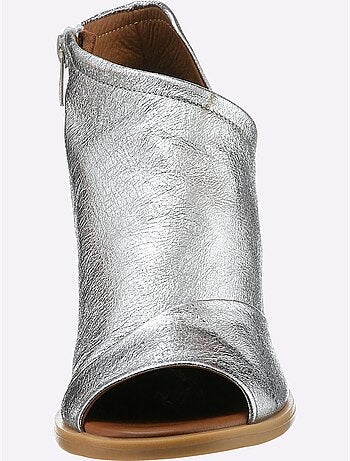 Sandales Cuir Nappa De Vache - Taille Standard - Helline