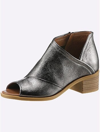 Sandales Cuir Nappa De Vache - Taille Standard - Helline