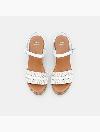 Sandales à talon compensé BATA