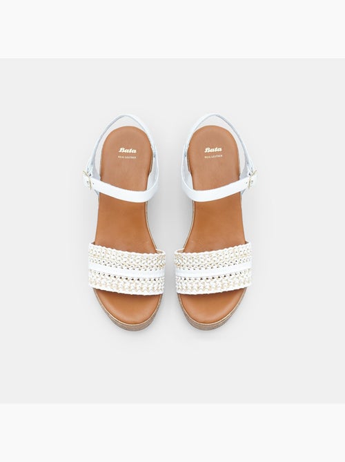 Sandales à talon compensé BATA - Kiabi
