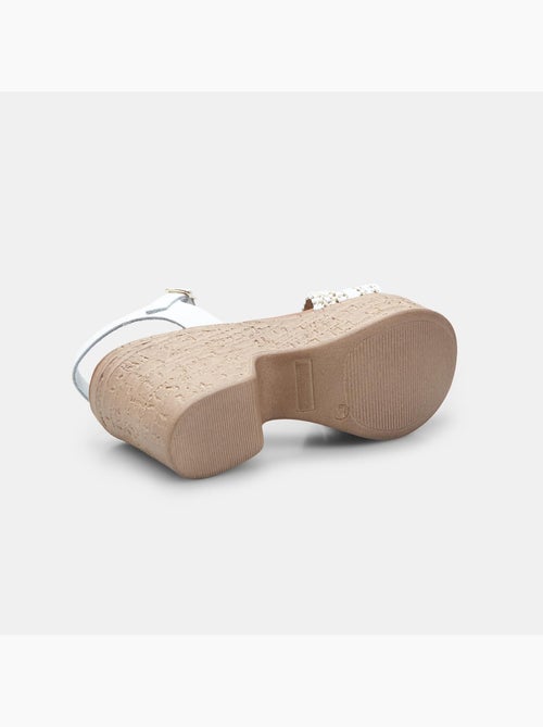 Sandales à talon compensé BATA - Kiabi