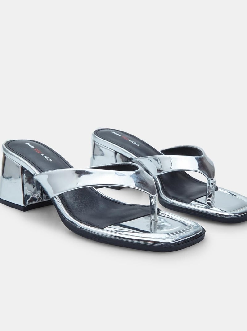 Sandales à talon confortables  BATA RED LABEL Argent - Kiabi