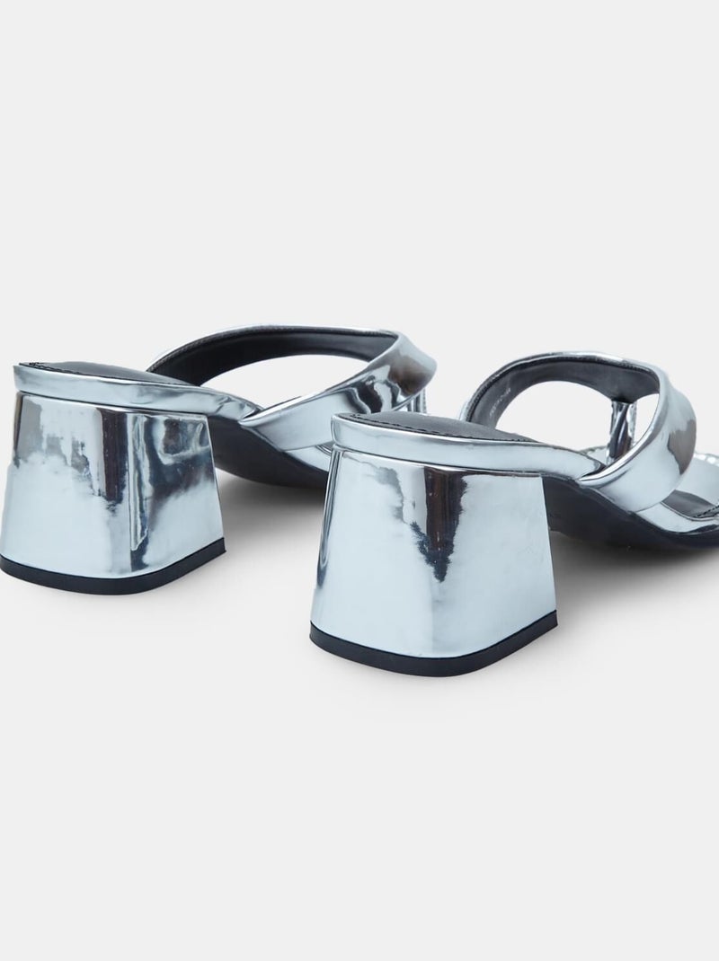 Sandales à talon confortables  BATA RED LABEL Argent - Kiabi