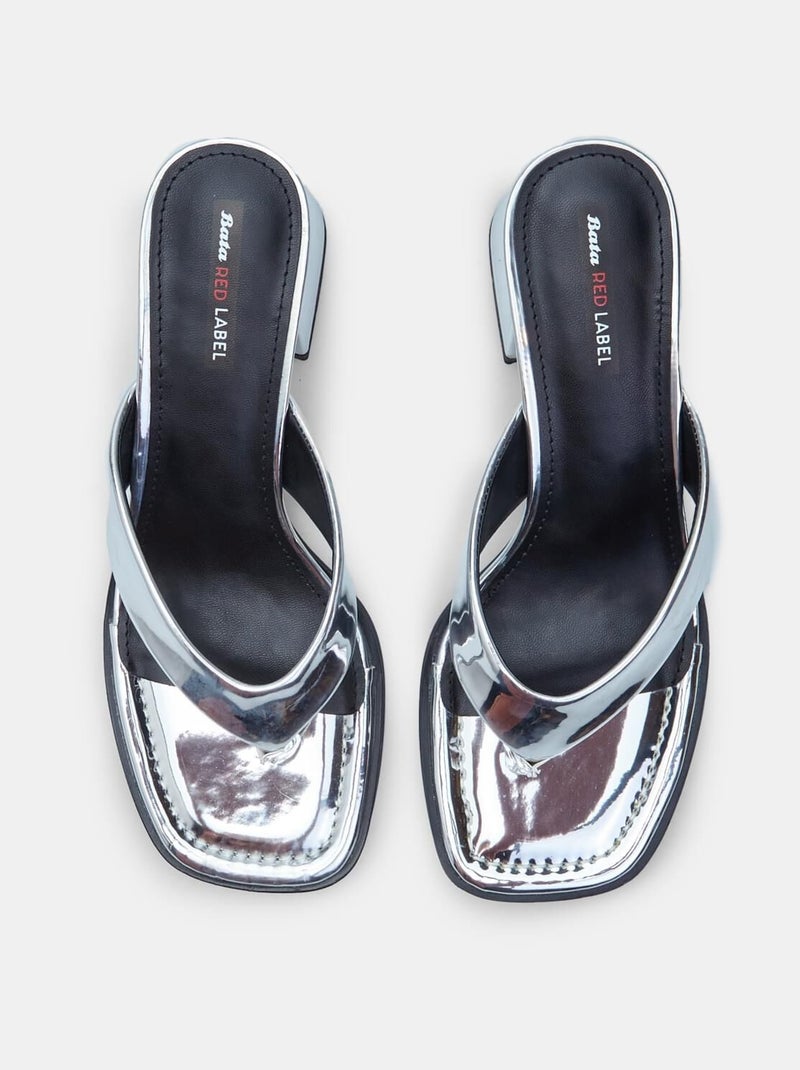 Sandales à talon confortables  BATA RED LABEL Argent - Kiabi