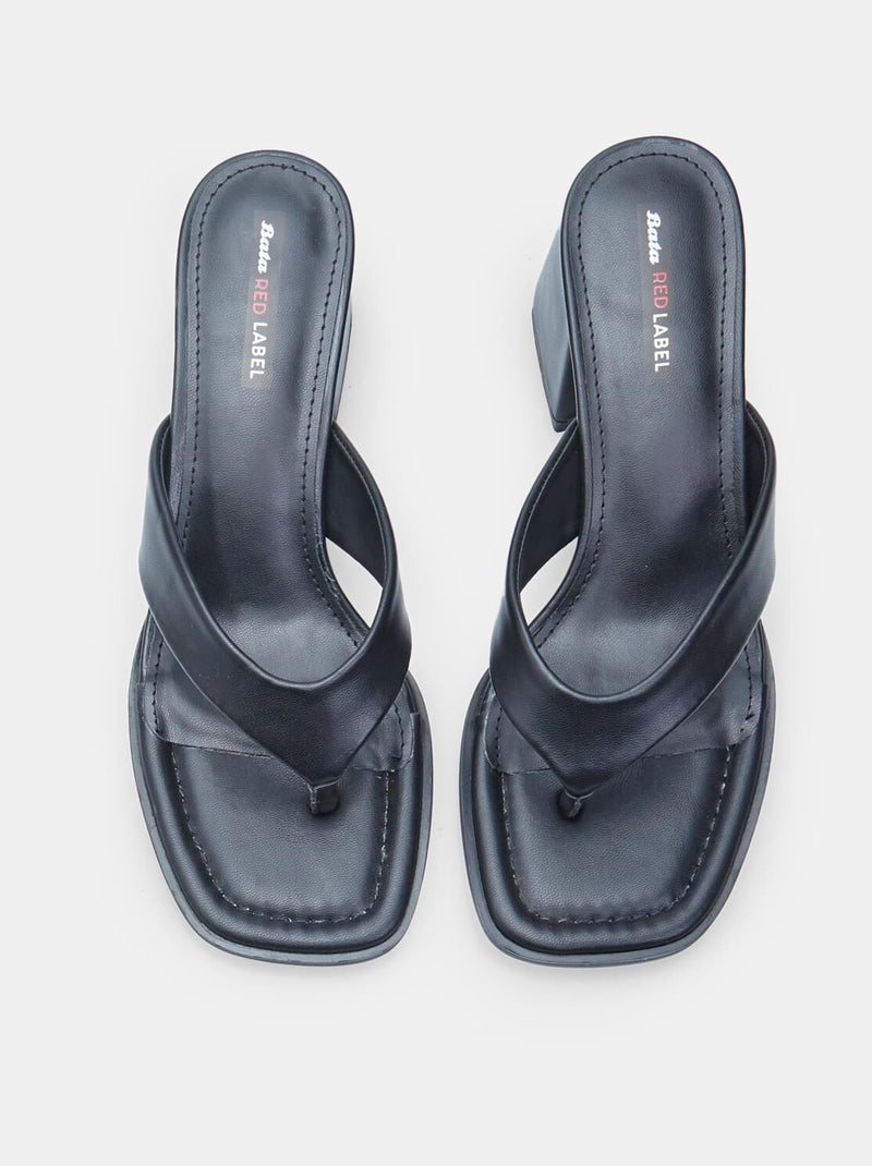 Sandales à talon confortables  BATA RED LABEL Noir - Kiabi