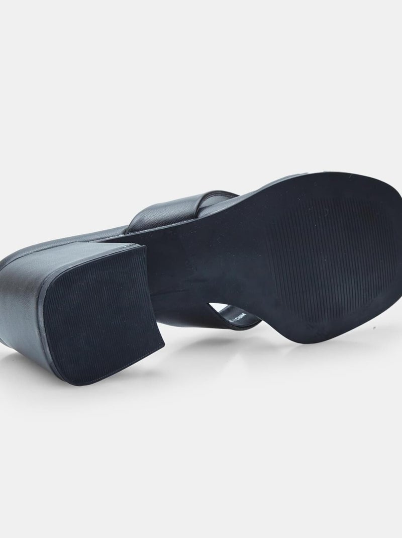 Sandales à talon confortables  BATA RED LABEL Noir - Kiabi