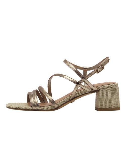 Sandales à Talon Cuir Tamaris - Kiabi