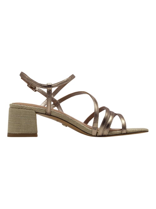 Sandales à Talon Cuir Tamaris - Kiabi