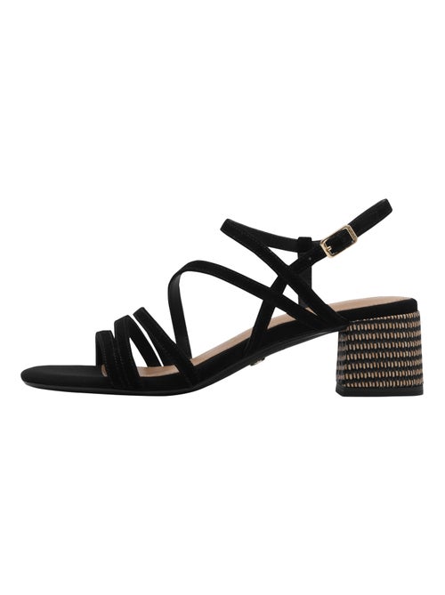 Sandales à Talon Cuir Tamaris - Kiabi