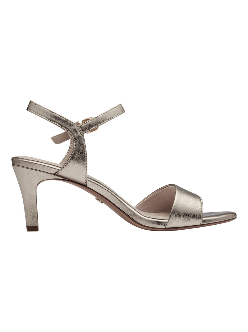 Sandales à Talon Cuir Tamaris Touch-It Doré/or - Kiabi