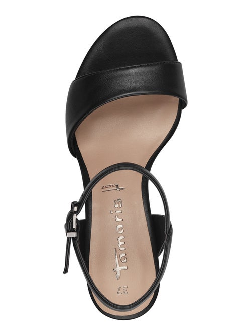 Sandales à Talon Cuir Tamaris Touch-It - Kiabi