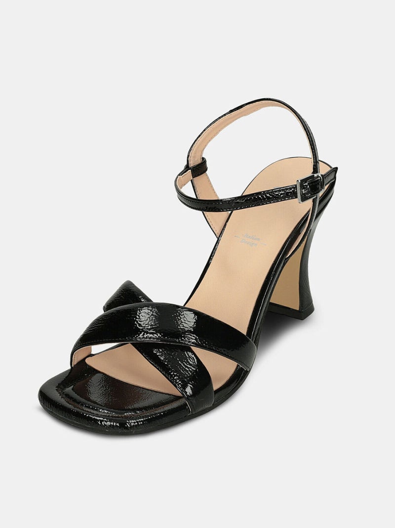 Sandales à talon de 9 cm BATA Noir - Kiabi