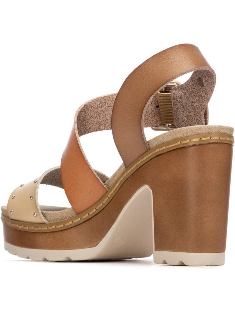 Sandales à talon femme Beige - Kiabi