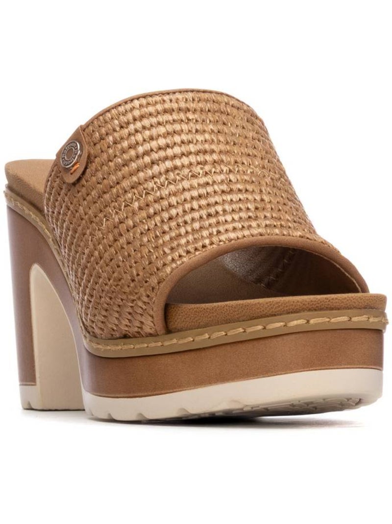 Sandales à talon femme Camel - Kiabi