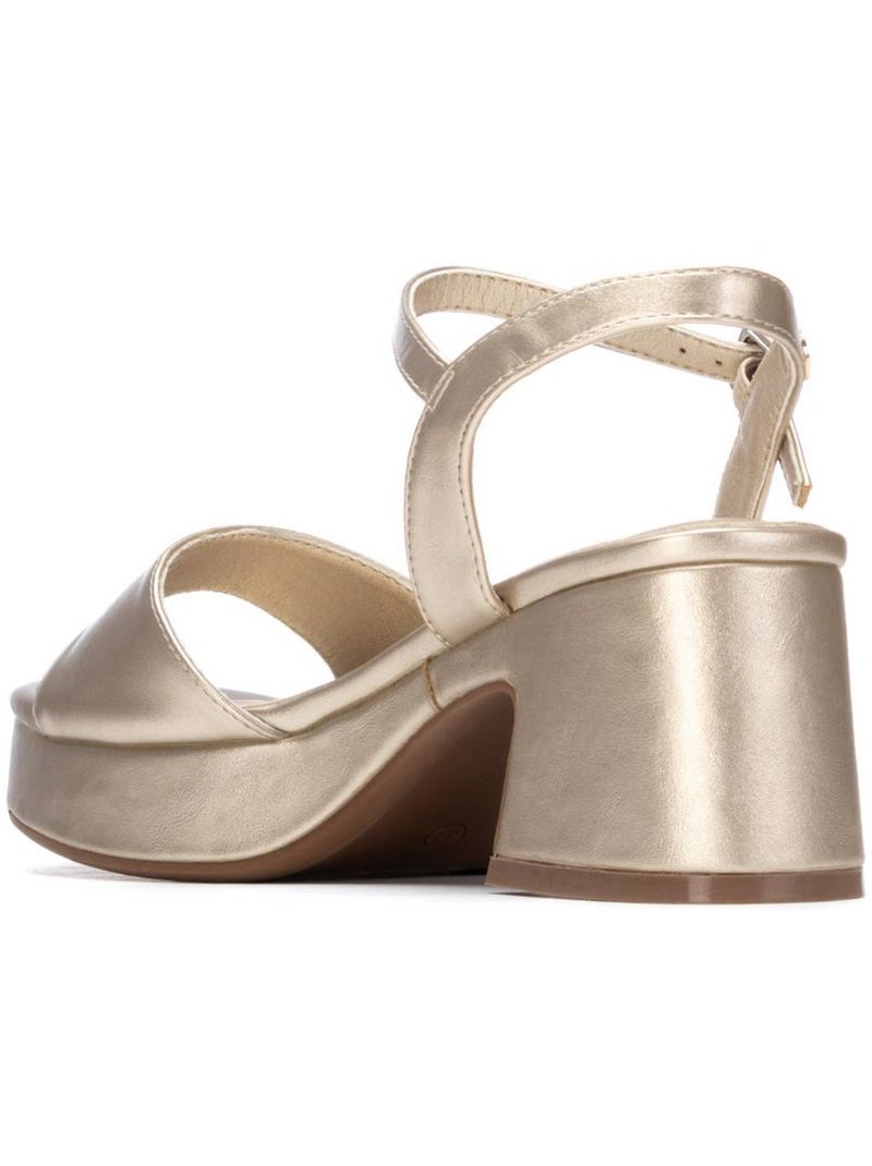 Sandales à talon femme Doré/or - Kiabi