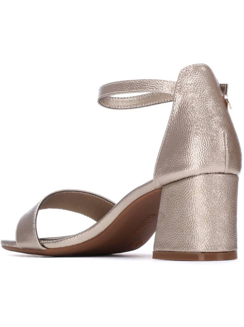 Sandales à talon femme Doré/or - Kiabi