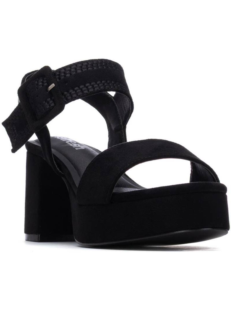 Sandales à talon femme Noir - Kiabi