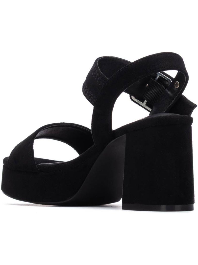 Sandales à talon femme Noir - Kiabi