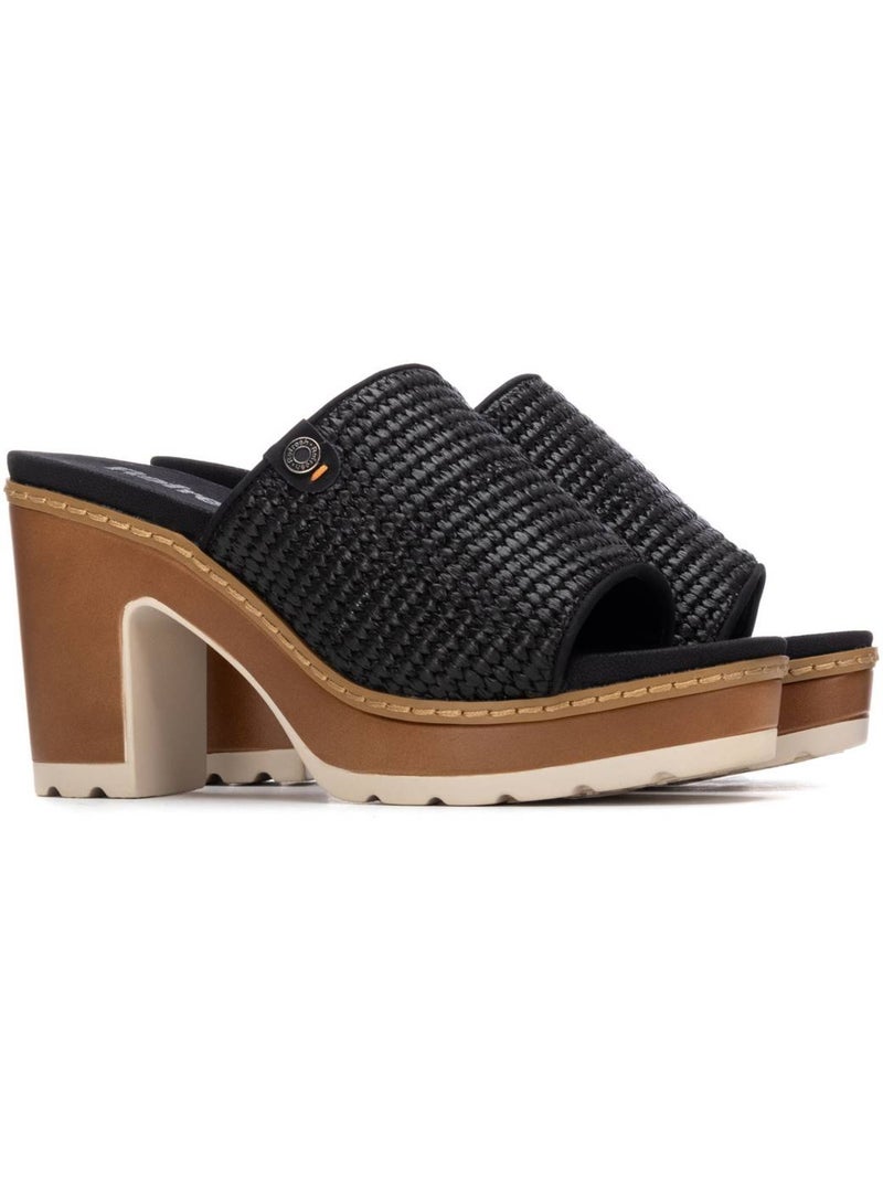 Sandales à talon femme Noir - Kiabi