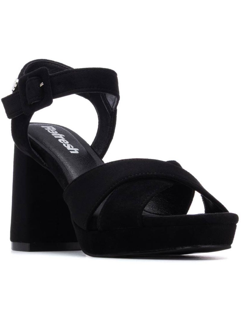 Sandales à talon femme Noir - Kiabi