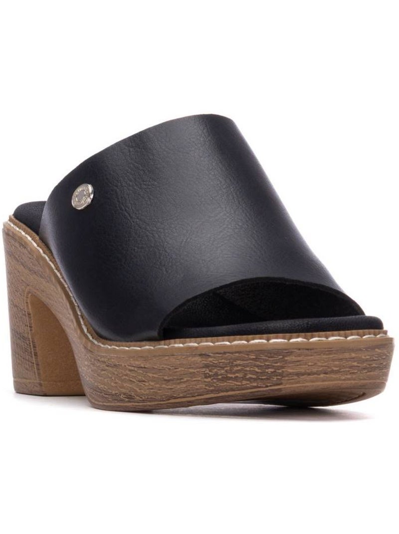 Sandales à talon femme Noir - Kiabi