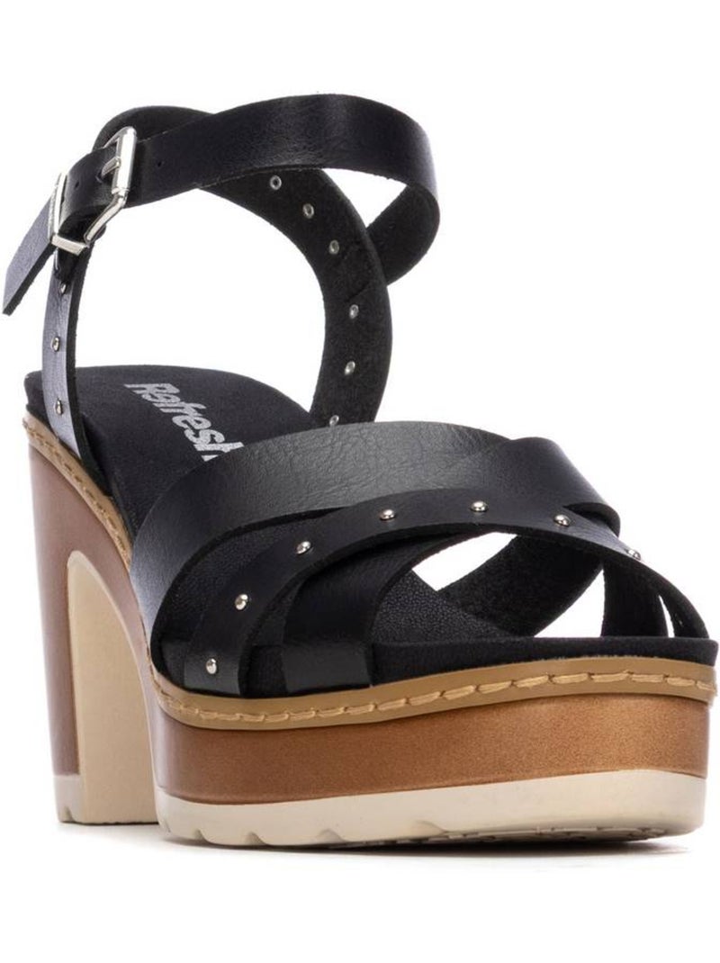 Sandales à talon femme Noir - Kiabi